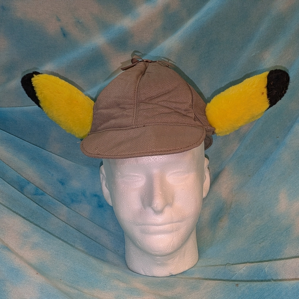 Official SEGA Pokémon Detective Pikachu Plush Ears Hat by Wicked Cool Toys
